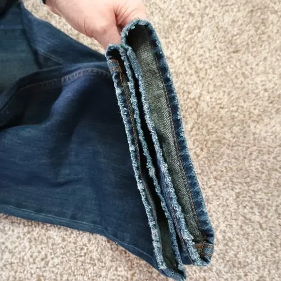 Diesel Larkee Jeans Men’s Tag 38 x 32 actual 40 x 33 Dark Wash Straight Leg - Picture 10 of 14
